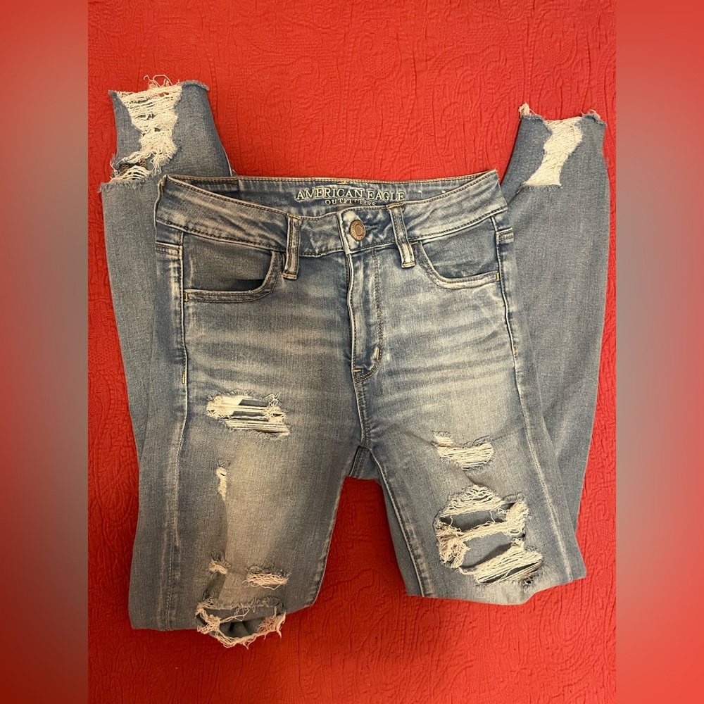 American eagle high waisted skinny jeans